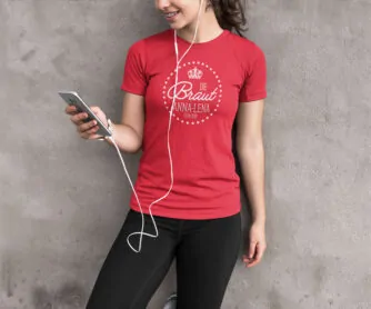 Junggesellenabschied Damen Shirt Modell 1 Braut Krone