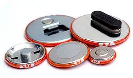 Magnetbuttons in verschiedenen Größen