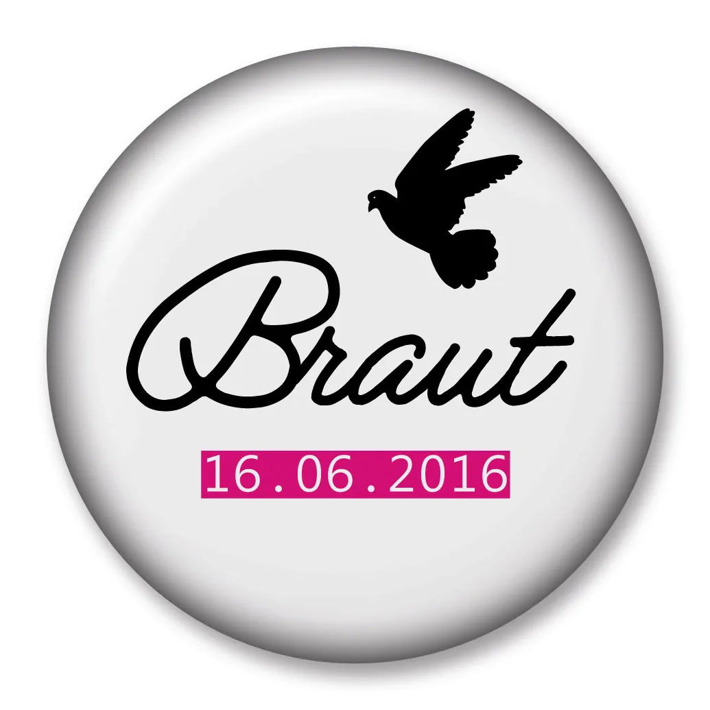 Brautbutton Mod. 6 mit Pigeon