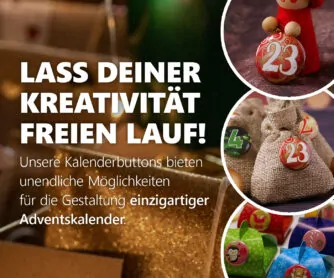 XMAS1 kreative Adventskalender basteln 24 Advents-Kalenderbuttons XMAS 1