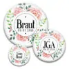 Motiv #30 JGA für Frauen in verschiedenen Größen mit Blumenkranz in Aquarell