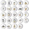 Kalender Zahlen Buttons XMAS-4 zum basteln