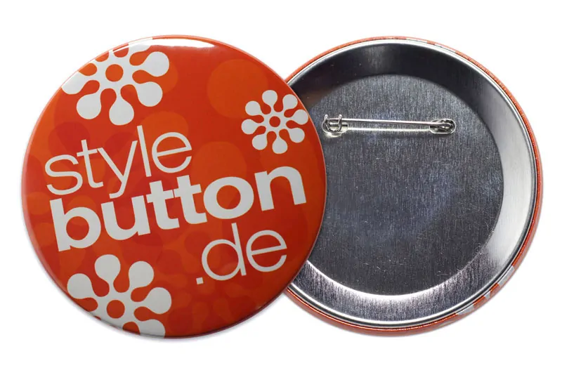 76 mm Button mit Sicherheitsnadel