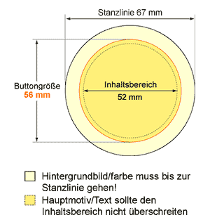 Druckvorgaben 56 mm Buttons