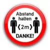 Abstand halten! Button 1 SARS COV 2