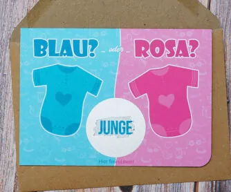 Rubbelkarte RB-JM4: Junge oder Mädchen? Lass Deine Verwandten raten, was es wird!