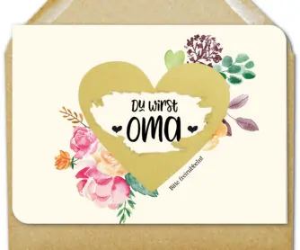 Rubbelkarte Du wirst Oma