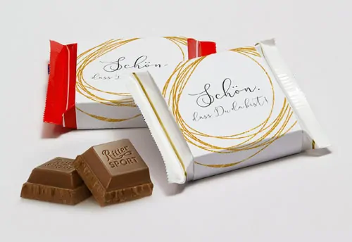 personalisierter Ritter Sport Mini Wrapper Golden Circle