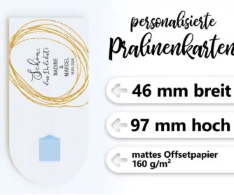 Produktdetails Pralinenkarte Golden Circle s Pralinenkarte "Golden Circle"
