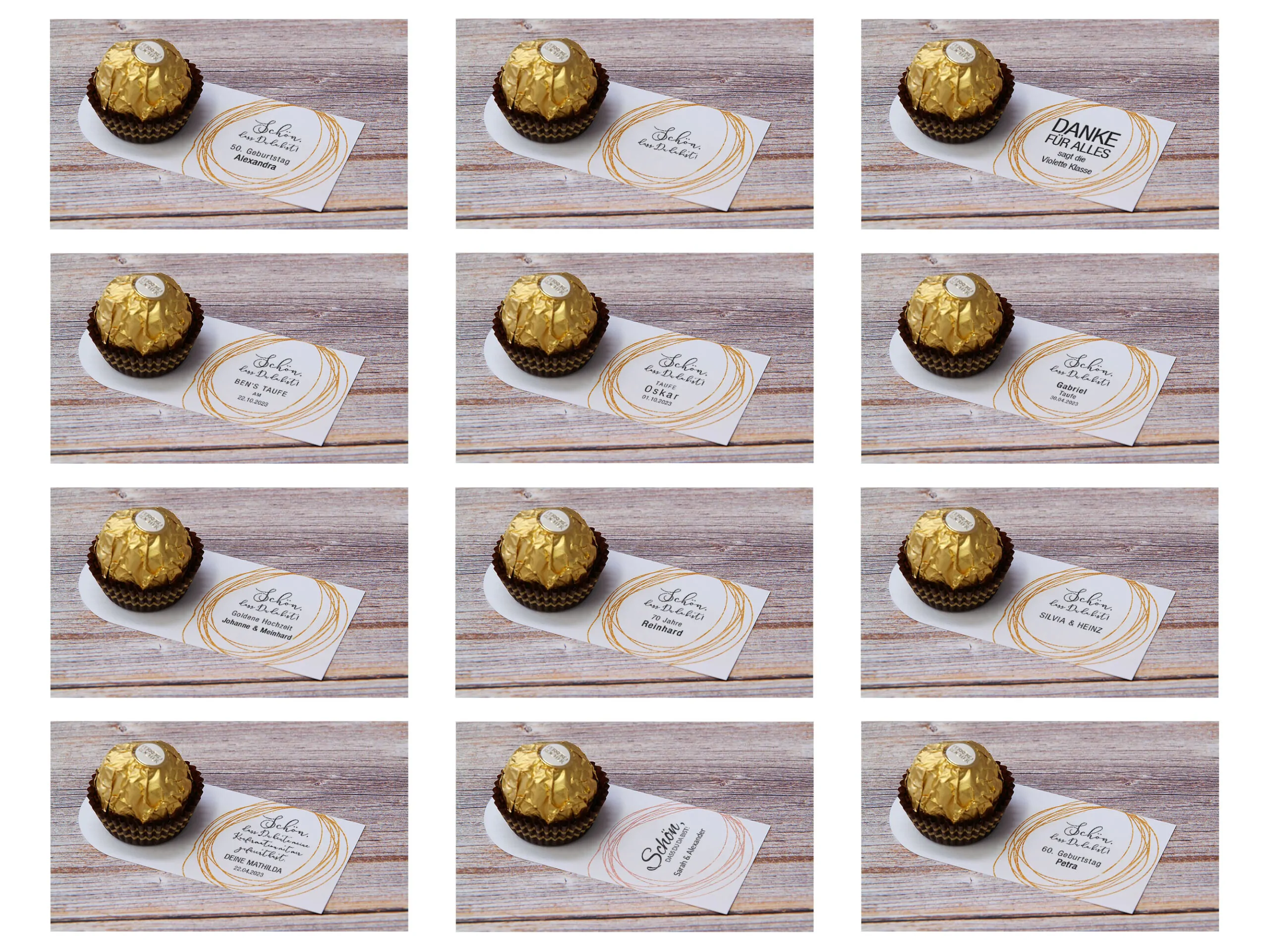 Pralinenkarte "Golden Circle" – Bild 6