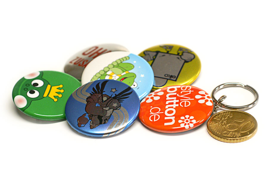 37 mm Buttons, rund