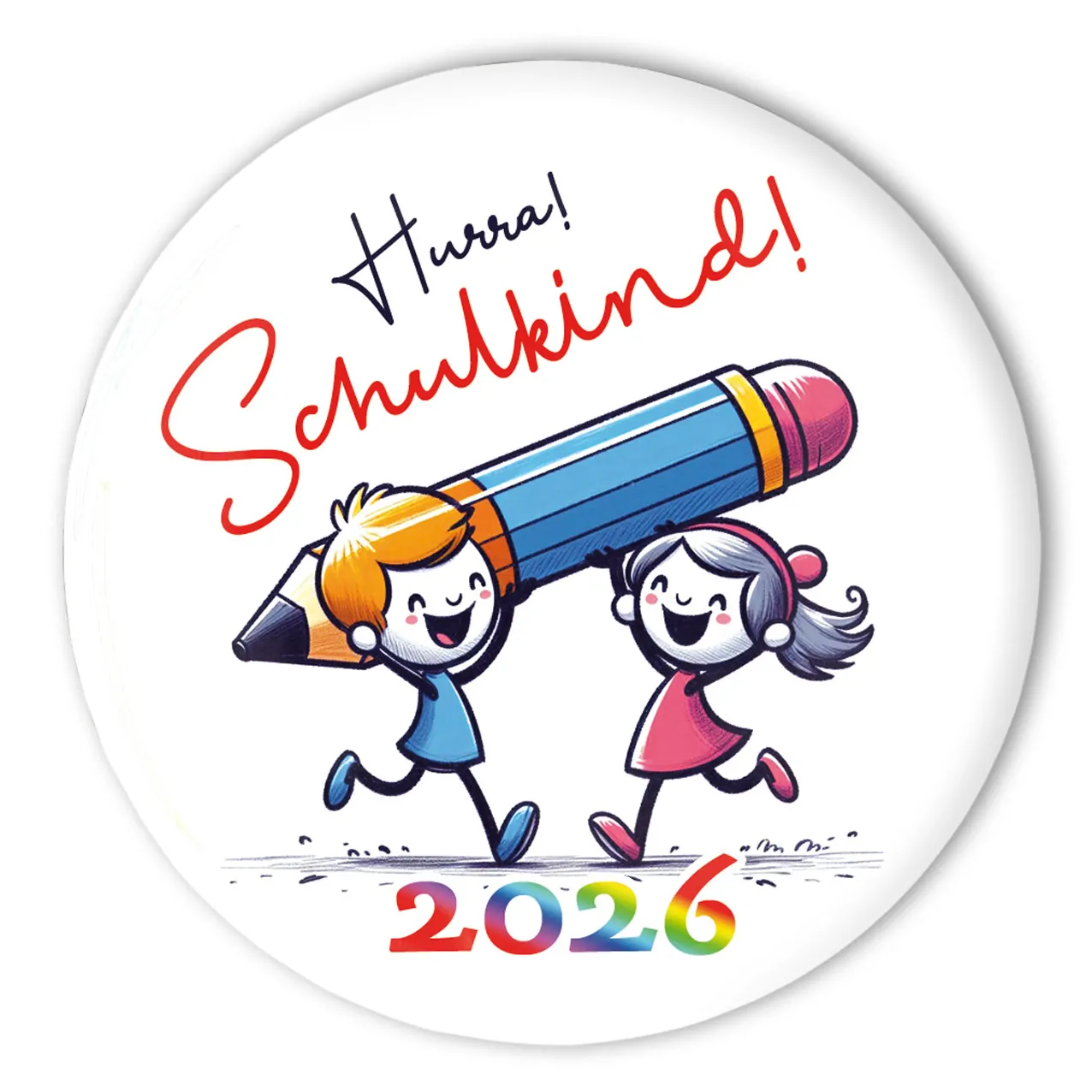 Hurra Schulkind Button 13